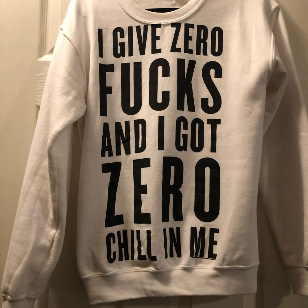 Ariana Grande “zero effs” sweatshirt
